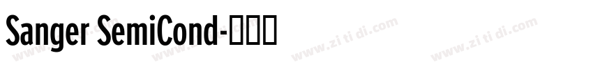 Sanger SemiCond字体转换
